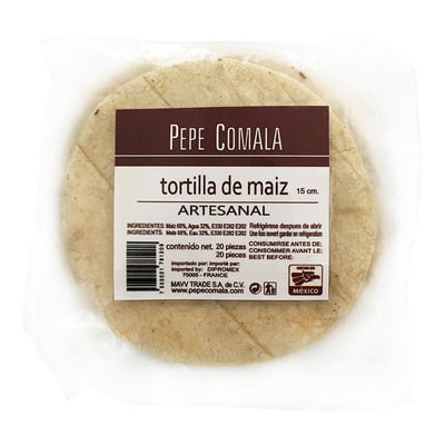 Tortillas de Maíz Pepe Comala 15 cm